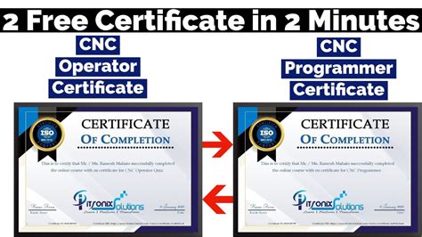 experience certificate for cnc machine operator|cnc machining certification online.